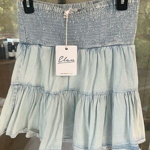 Adorable Denim Ruffle Skirt